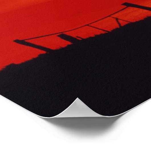 Digitale composiet van de Amerikaanse vlag Poster (Hoek)