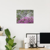 Digitale compositie van Azalea's en Magnolia boom Poster (Thuiskantoor)
