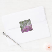 Digitale compositie van Azalea's en magnoliaboom Vierkante Sticker (Envelop)