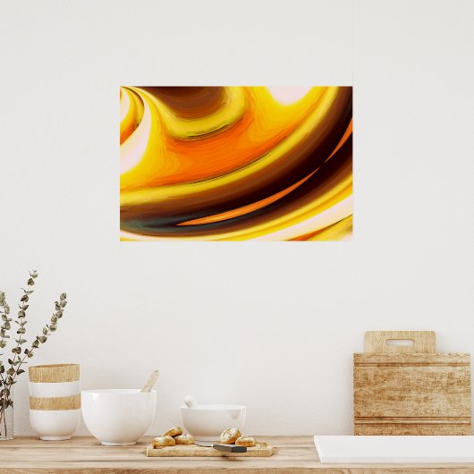 Digitale computer Abstract Poster afdrukken (Keuken)