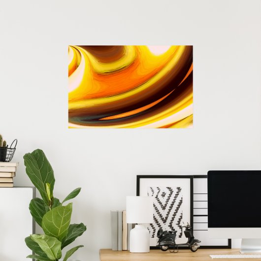 Digitale computer Abstract Poster afdrukken (Thuiskantoor)