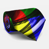 Digitale Computer Abstracte Kunst Stropdas (Opgerold)