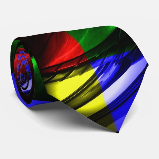 Digitale Computer Abstracte Kunst Stropdas (Opgerold)