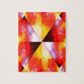 Digitale Computer Art Abstract modern Creative Red Legpuzzel (Verticaal)