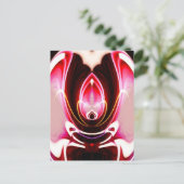 Digitale Computer Moderne Abstracte Kunst Briefkaart (Staand voorkant)