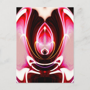 Digitale computer Moderne Abstracte kunst Briefkaart