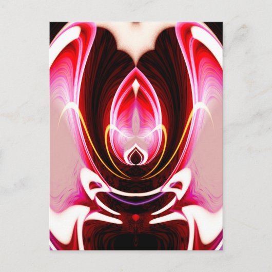 Digitale Computer Moderne Abstracte Kunst Briefkaart (Voorkant)