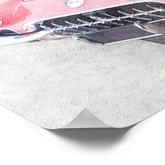 Digitale corvette verf poster (Hoek)