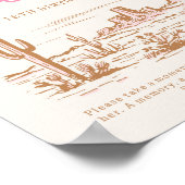 Digitale Cowgirl tijd capsule teken Poster (Hoek)