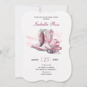 Digitale Cowgirl Vrijgezellenfeest Sjabloon Kaart (Voorkant)