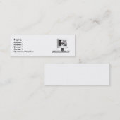 Digitale creatie - monitor en toetsenbord mini visitekaartje (Voorkant / Achterkant)