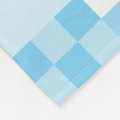 Digitale cyaan Pixelated Little Squares Fleece Deken (Hoek)