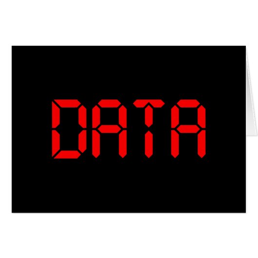 DIGITALE DATA KAART (Voorkant Horizontaal)