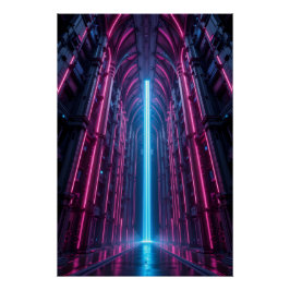 digitale datakathedraal perfect poster