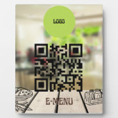 Digitale Delights: 8x10 met Ezel QR Code Menu Fotoplaat (Voorkant)