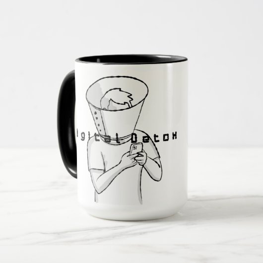 digitale detox behandeling mok (Voorkant links)