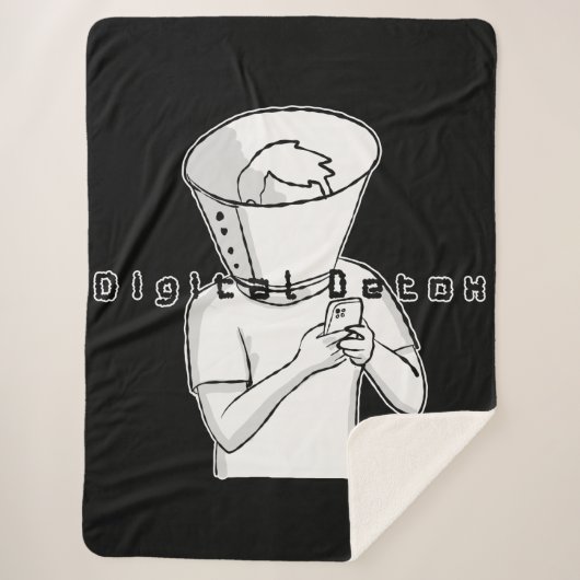 digitale detox behandeling sherpa deken (Voorkant)