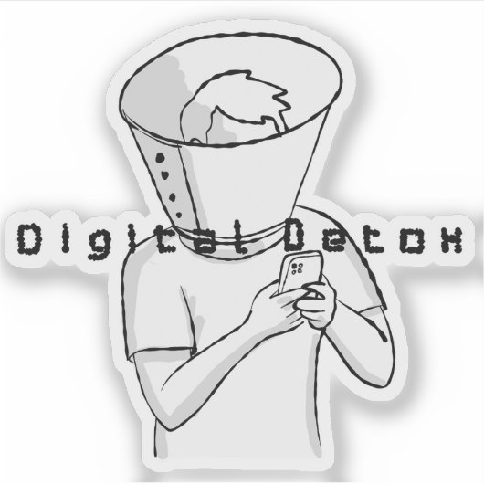 digitale detox behandeling sticker (Voorkant)