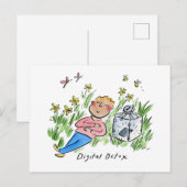 Digitale detox briefkaart (Voorkant / Achterkant)