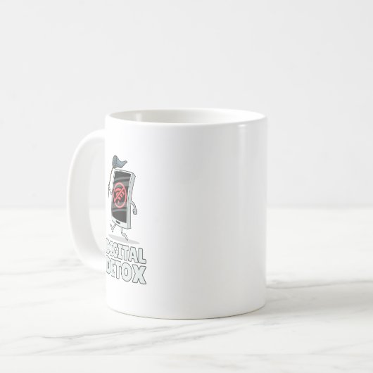 Digitale detox koffiemok (Voorkant links)