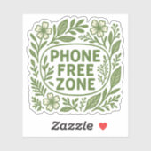Digitale Detox Natuur Sticker Ontstoppen & Verbind (Vel)