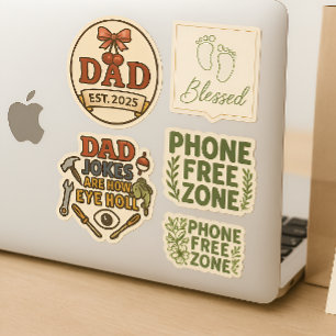 Digitale Detox Natuur Sticker Ontstoppen & Verbind