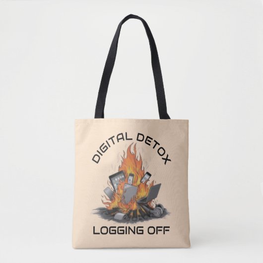 Digitale Detox Tote Bag (Voorkant)