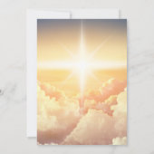 DIGITALE DOWNLOAD Christelijke Hemelse Wolkenkerk Kaart (Achterkant)