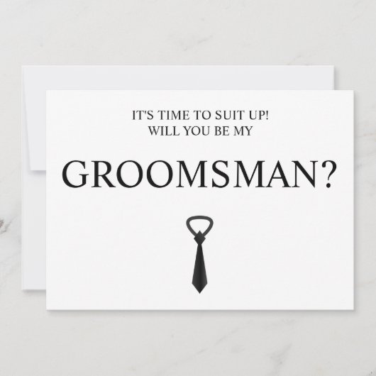 Digitale Download Groomsman Kaart, Groomsmen & Bes Kaart (Voorkant)