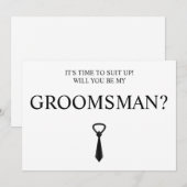 Digitale Download Groomsman Kaart, Groomsmen & Bes Kaart (Voorkant / Achterkant)