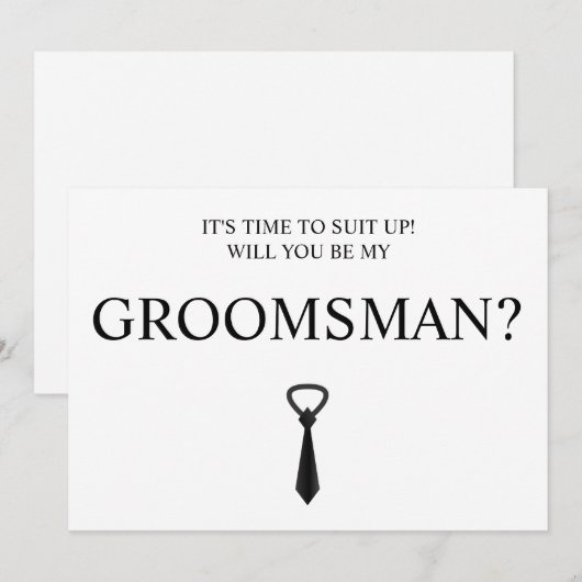 Digitale Download Groomsman Kaart, Groomsmen & Bes Kaart (Voorkant / Achterkant)