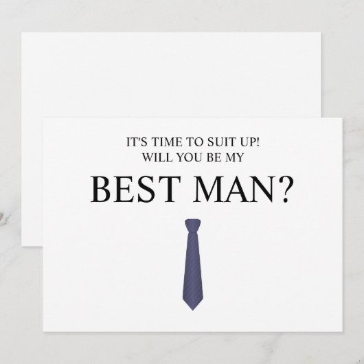 Digitale Download Groomsman Kaart, Groomsmen & Bes Kaart (Voorkant / Achterkant)