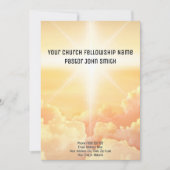 DIGITALE DOWNLOAD Hemelse Cloud Kerk Kaart (Voorkant)