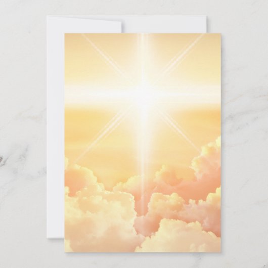 DIGITALE DOWNLOAD Hemelse Cloud Kerk Kaart (Achterkant)