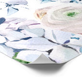 Digitale download Hydrangea 18e verjaardag Welkom Poster (Hoek)