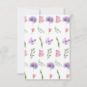 Digitale Download Kleine Wildflower Favorieten Kaart (Achterkant)