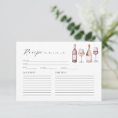 Digitale download Vino voor geloften recept Kaart (Staand voorkant)