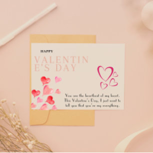 Digitale downloadbare afdrukbare Valentijnskaart Feestdagenkaart