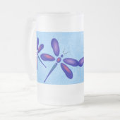 Digitale Dragonfly Blue Summer Mok (Voorkant links)
