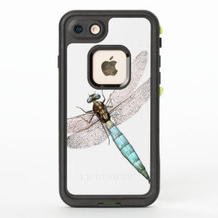 Digitale dragonfly op wit