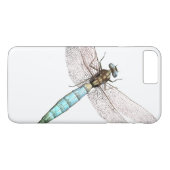 Digitale dragonfly op wit Case-Mate iPhone case (Achterkant (Horizontaal))
