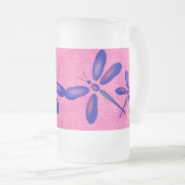Digitale dragonfly roze zomerbevuilde Mok (Voorkant rechts)