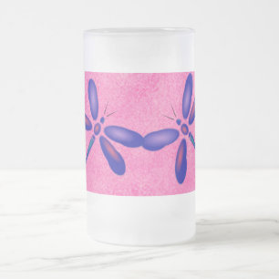 Digitale dragonfly roze zomerbevuilde Mok
