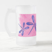 Digitale dragonfly roze zomerbevuilde Mok (Links)