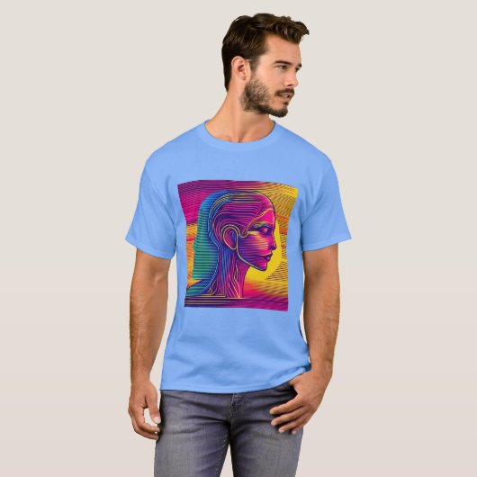 Digitale dromen t-shirt (Voorkant volledig)