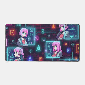 Digitale droom meisjes bureau mat