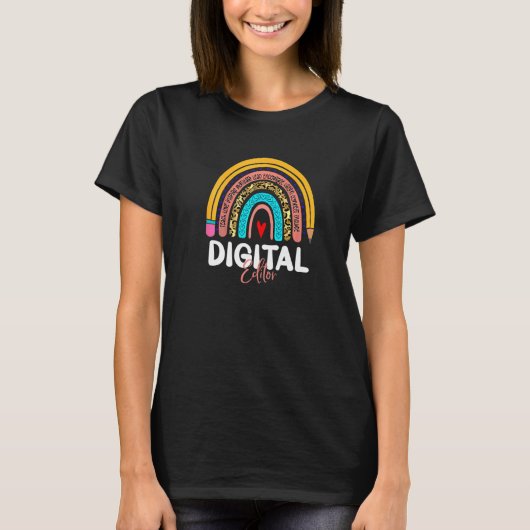 Digitale editor Rainbow News Media Production Comm T-shirt (Voorkant)