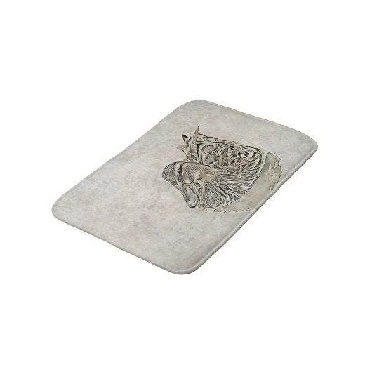 Digitale Eend Kunst Badmat (Gekanteld)
