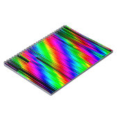 Digitale effecten. Kleurrijke abstracte achtergron Notitieboek (Linkerzijde)