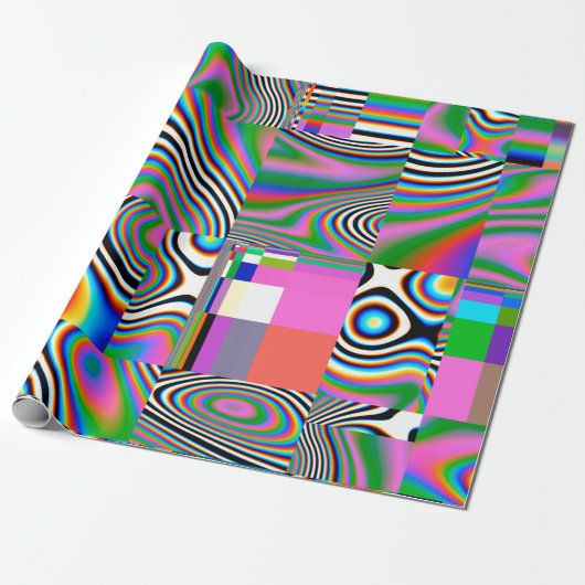 Digitale effecten. Levendige abstracte achtergrond Cadeaupapier (Uitgerold)